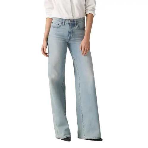 LEVIS - Jeans Mujer 728 Hr Wide Leg Celeste