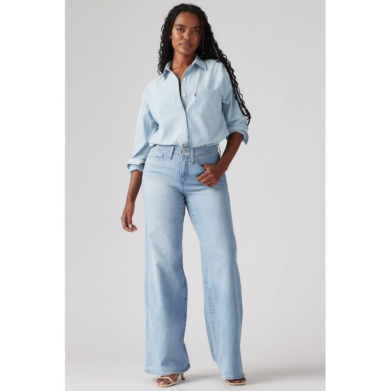 LEVIS - Jeans Mujer 318 Shaping Wide Leg Celeste Levis
