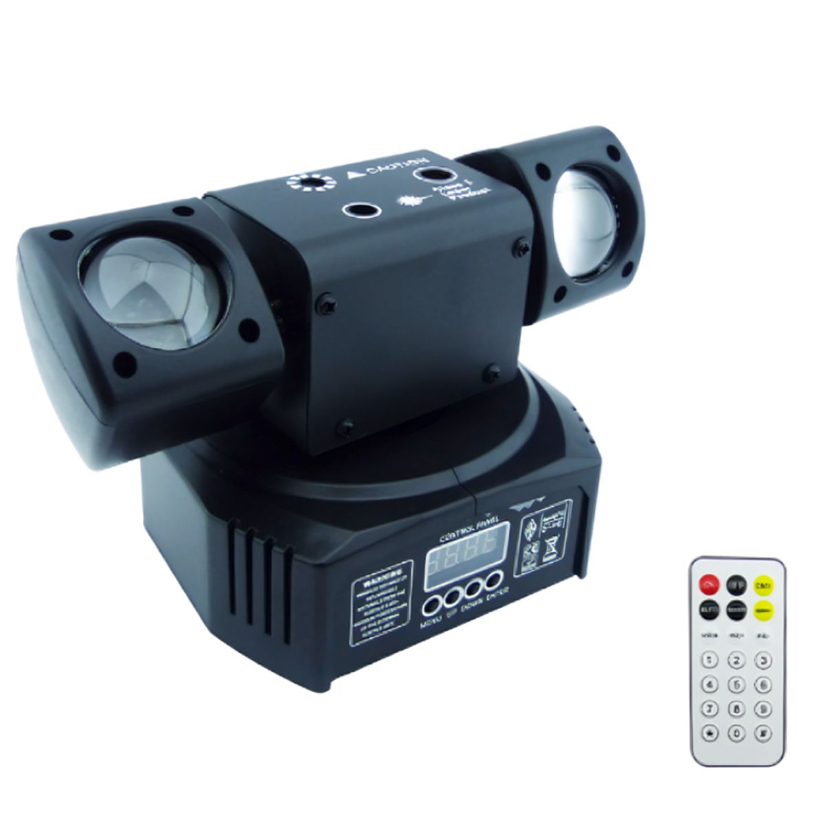 GENERICO - Moving Head 2 Cabezas RGB + Láser + LCD