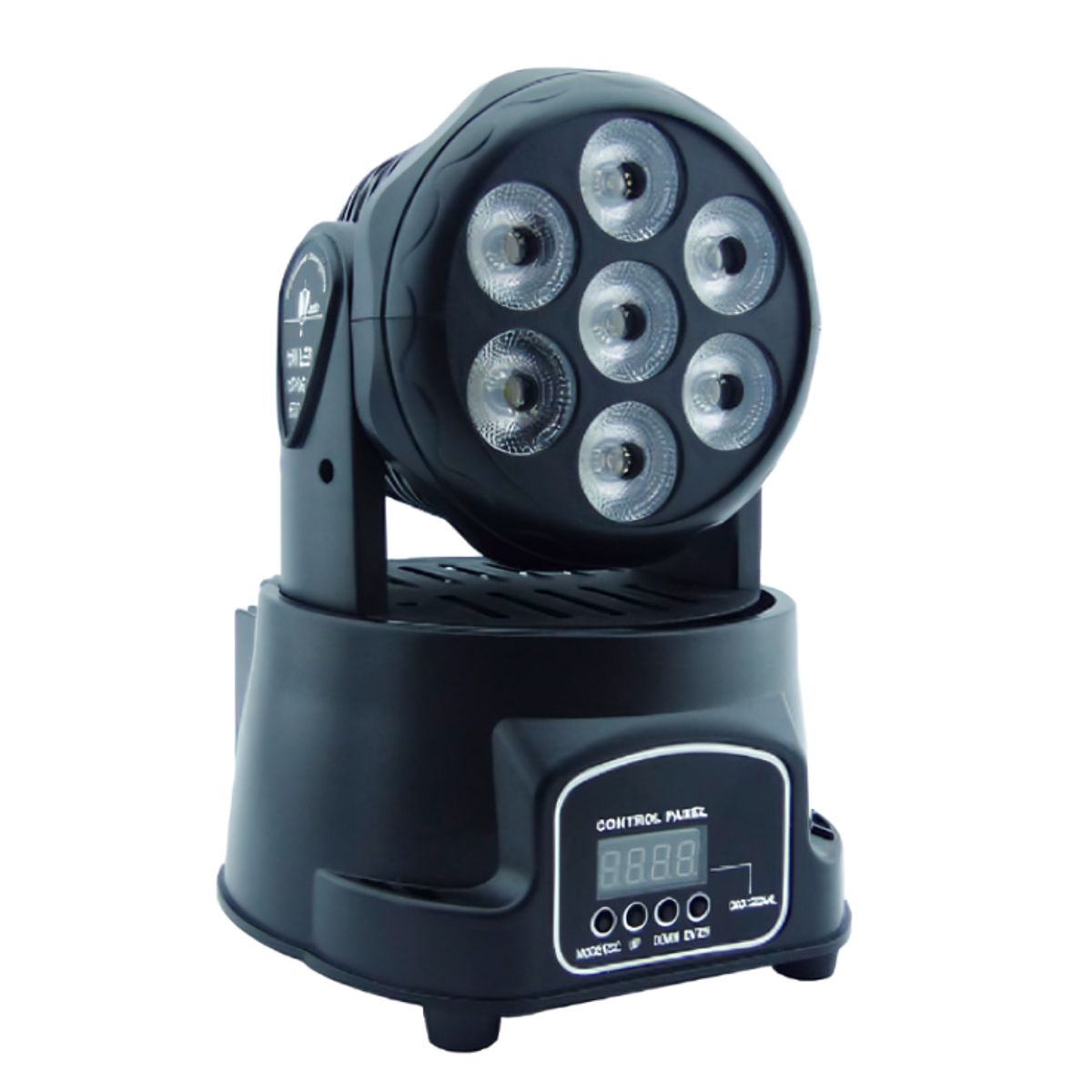 GENERICO - Moving Head Mini 7 LED RGB LCD DMX
