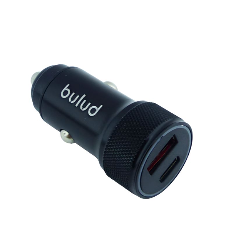 GENERICO - Cargador 1USB + 1PD Type-C 38W Bulud Aluminio