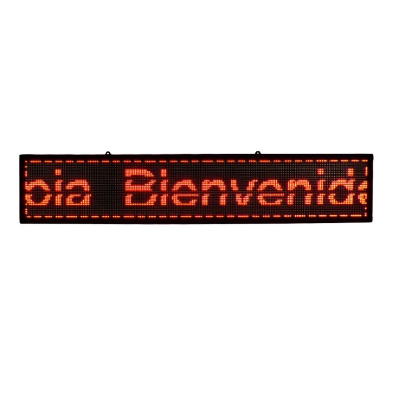 GENERICO - Letrero LED Rojo WiFi 1m x 20cm P5