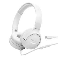 JBL - Audífonos Tune 520 con Cable Tipo C White