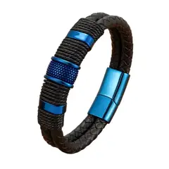 GENERICO - Pulsera De Caballero De Cuero Elegante Y Juvenil 64