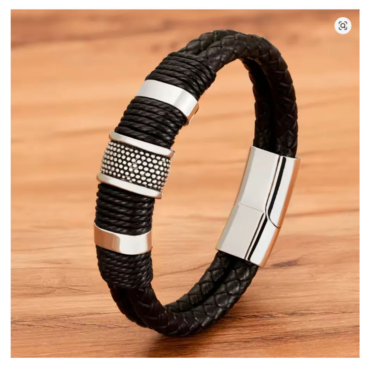 GENERICO - Pulsera De Caballero De Cuero Elegante Y Juvenil 64