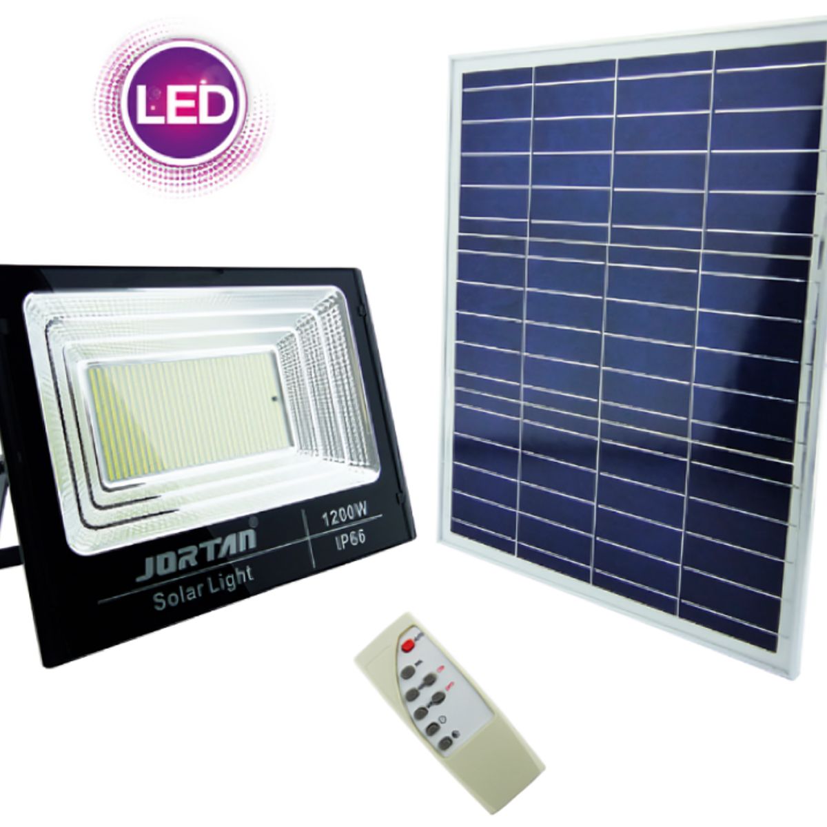 GENERICO - Proyector Solar 1200W 930 LED 50x36cm