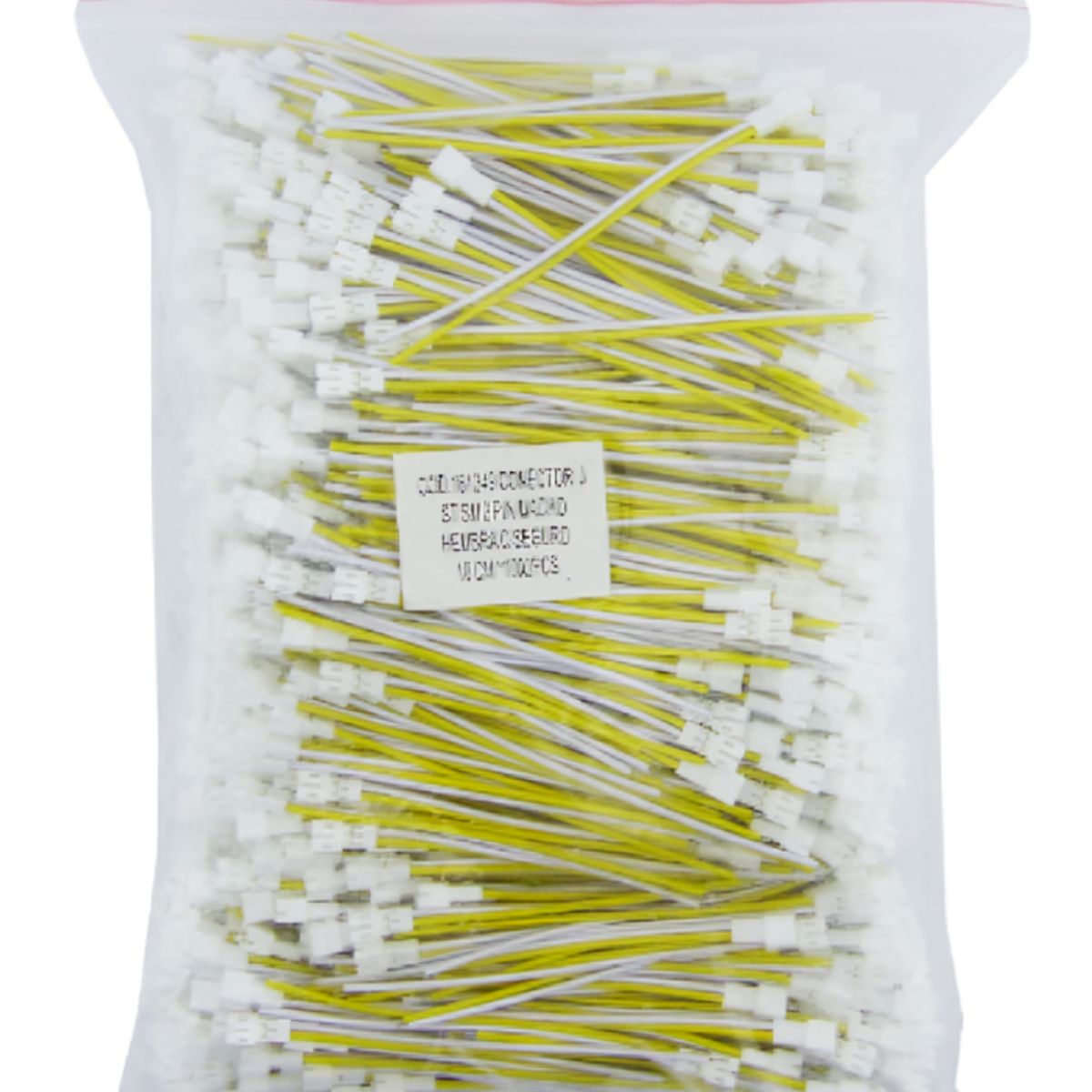 GENERICO - Cable JST Seguro 2 Pin 10cm BlancoAmarillo