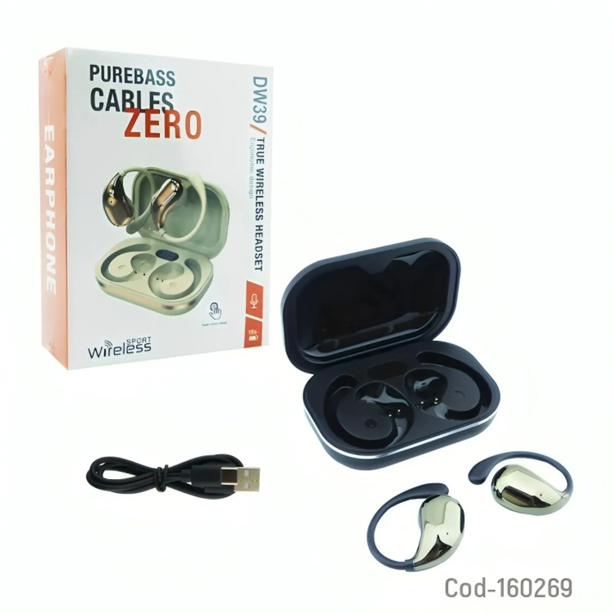 GENERICO - Audífonos TWS BT DW39 Sport con Pantalla LCD