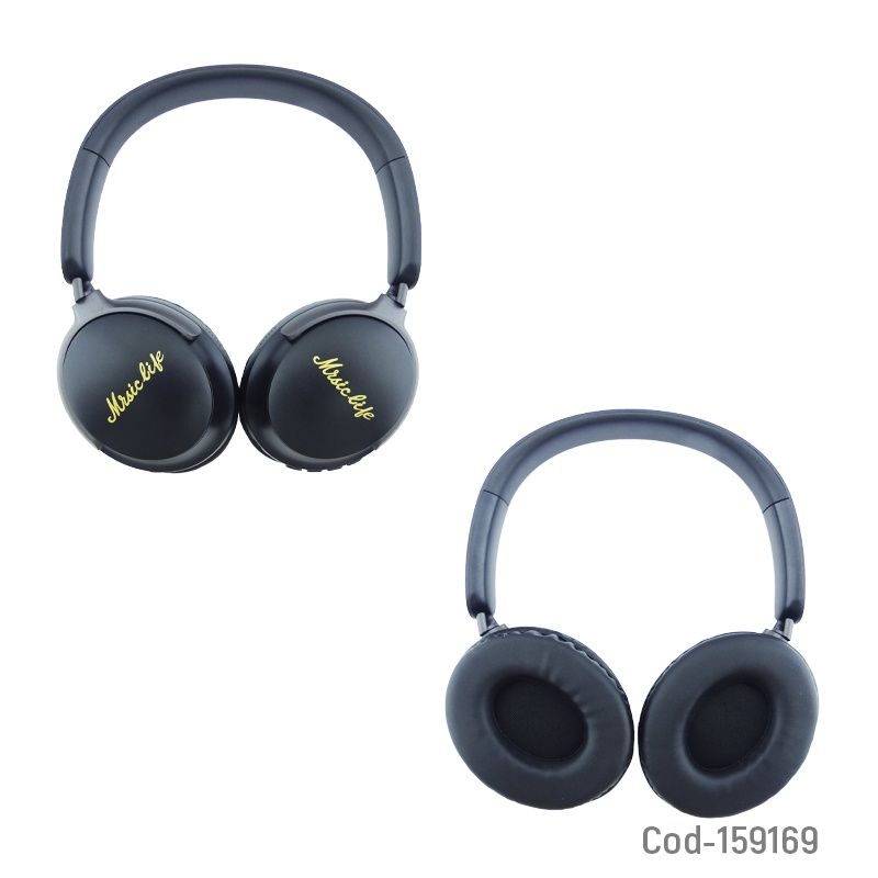 GENERICO - Audífono Cintillo BT AKZ-22 Negro TF-FM