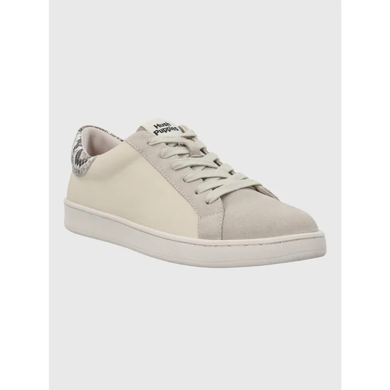 HUSH PUPPIES - Zapatilla Cuero Mujer Merano Beige HUSH PUPPIES