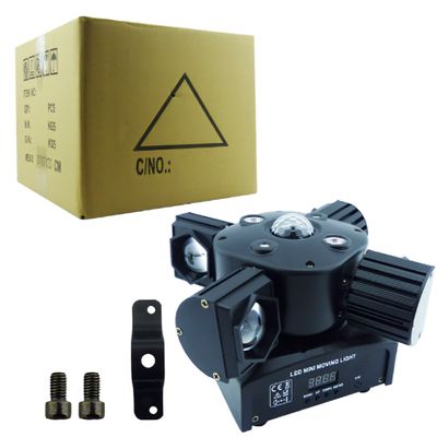 Imagen 2 del producto Moving Head 4 Cabezas RGB + Láser LCD