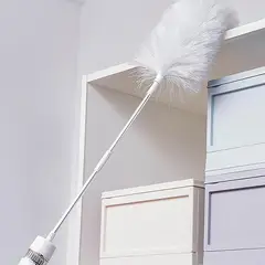 MOVI - Plumero Spin Duster 360° con 4 Cabezales y Extensión