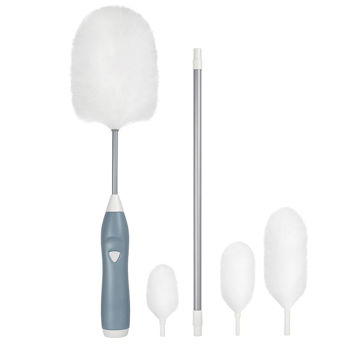 MOVI - Plumero Spin Duster 360° con 4 Cabezales y Extensión