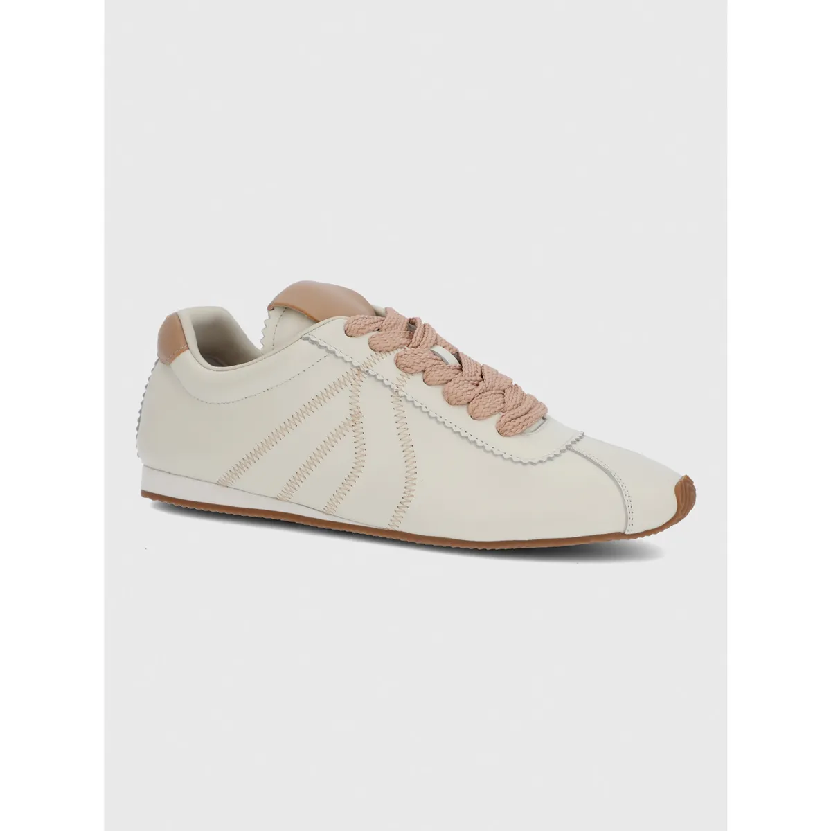 HUSH PUPPIES - Zapatilla Cuero Mujer Bonik Beige HUSH PUPPIES