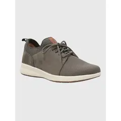 HUSH PUPPIES - Zapatilla Cuero Mujer Spinal Knit Gris