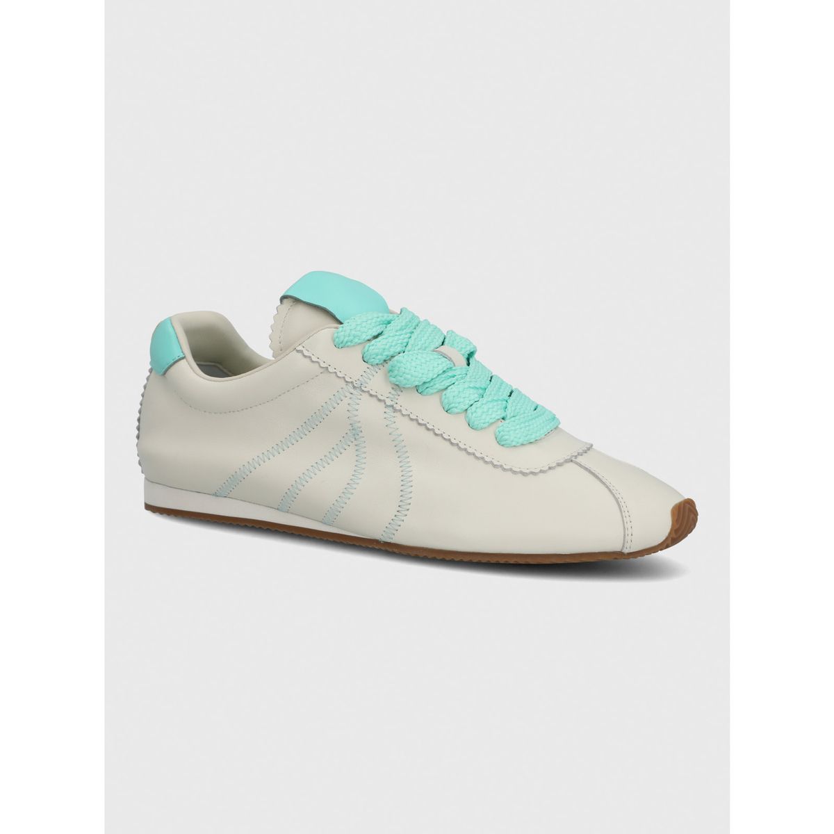 HUSH PUPPIES - Zapatilla Cuero Mujer Bonik Celeste HUSH PUPPIES