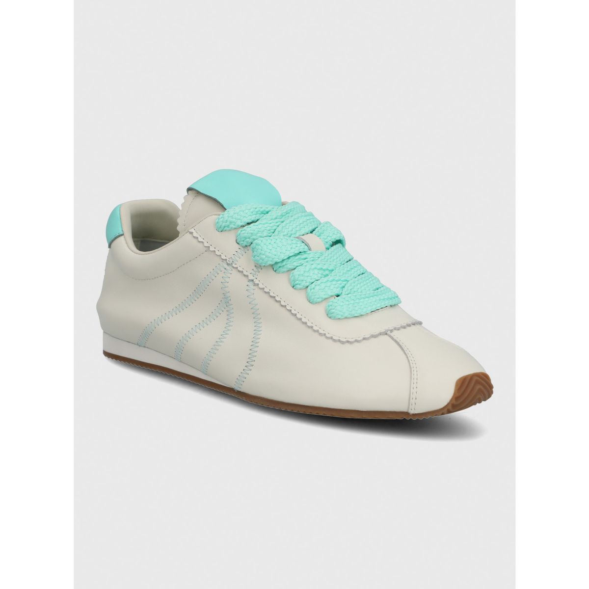 HUSH PUPPIES - Zapatilla Cuero Mujer Bonik Celeste HUSH PUPPIES