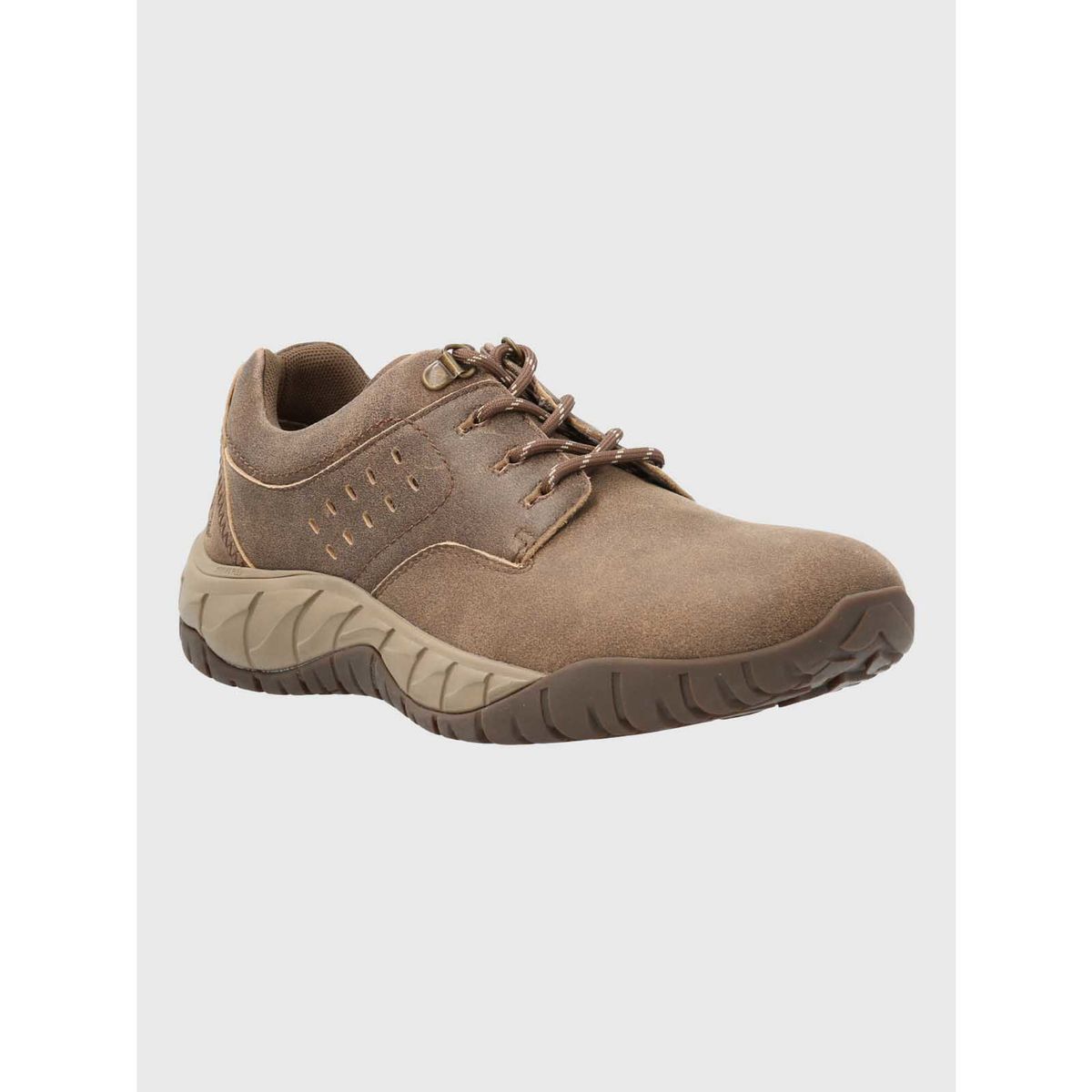HUSH PUPPIES - Zapatilla Cuero Hombre Kurth Café HUSH PUPPIES