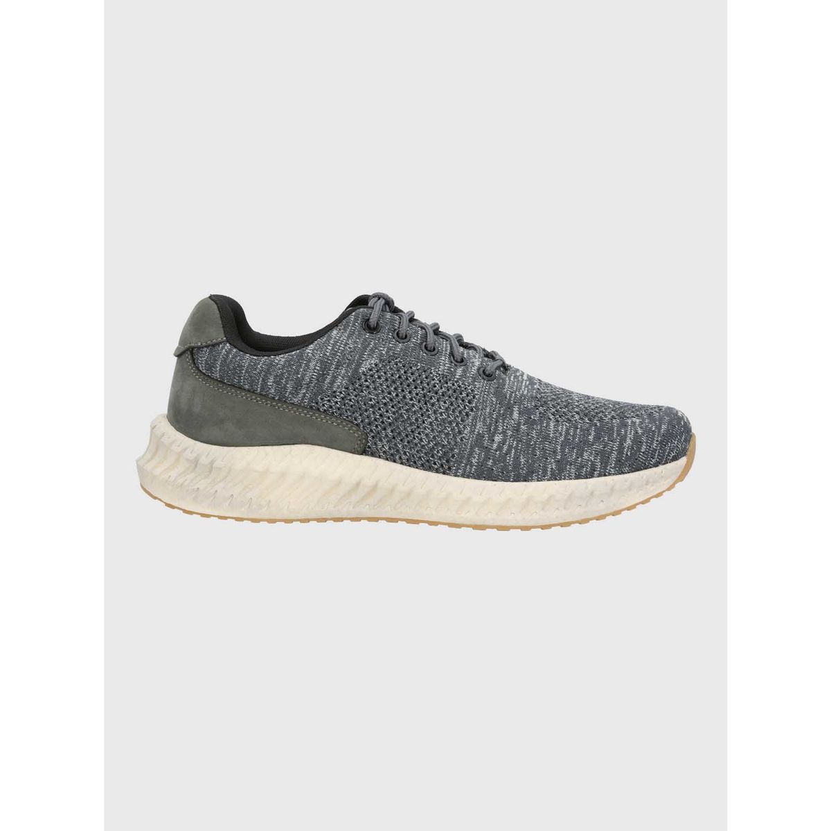 HUSH PUPPIES - Zapatilla Spinal Hombre Knit Lace Gris HUSH PUPPIES
