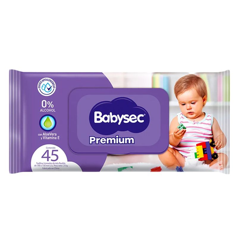 BABYSEC - Toalla Húmeda Babysec Premium 45 X20