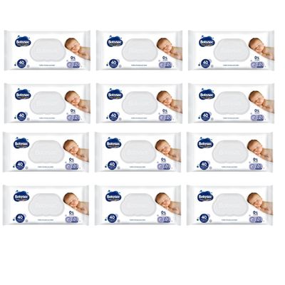 Imagen 2 del producto Wipes Toallas Húmedas Super Premium 40 – Caja 12 paquetes 480 unidades