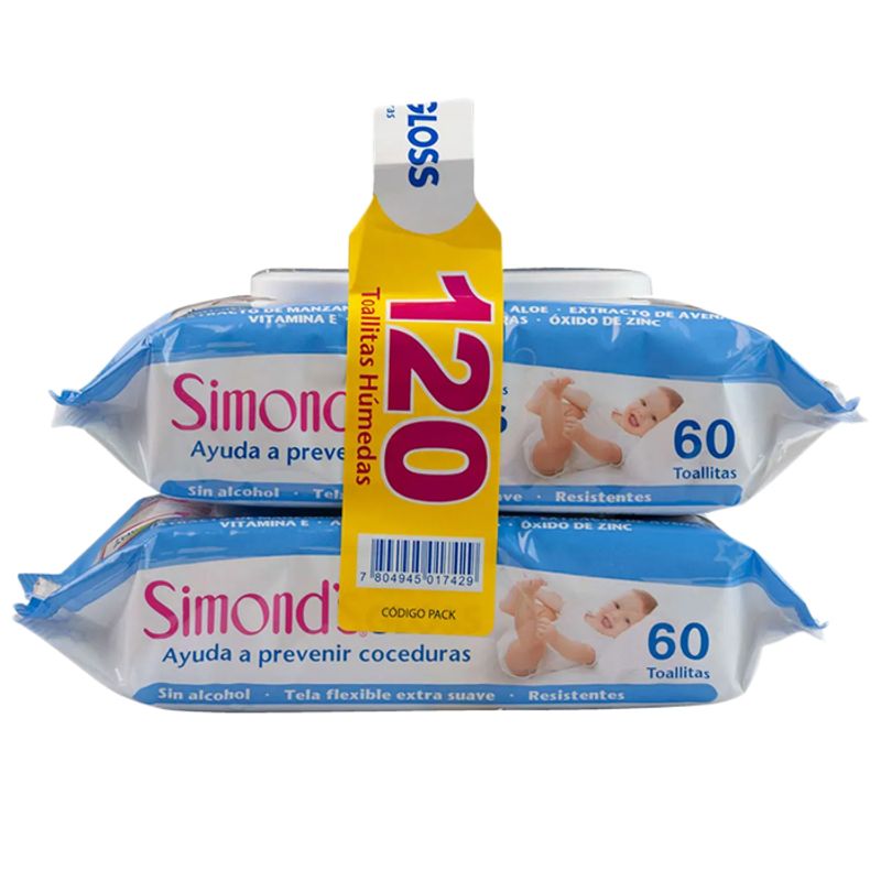 SIMONDS - Toalla Húmeda Simonds Gloss 60 (X2)