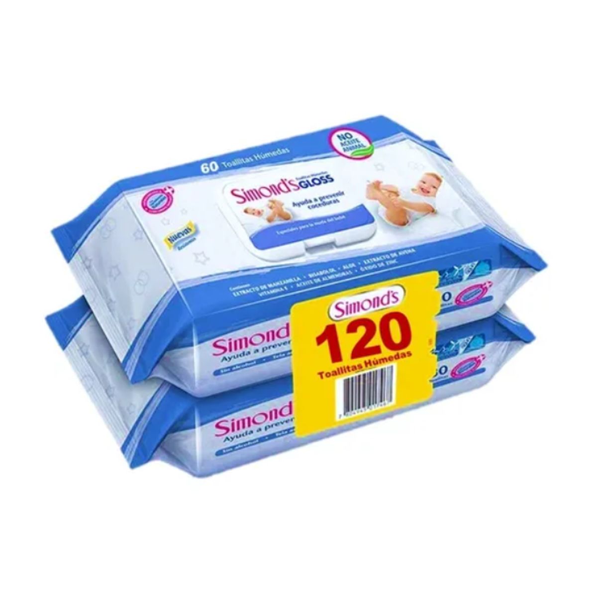 SIMONDS - Wipes Toalla Húmeda Simonds Gloss 120