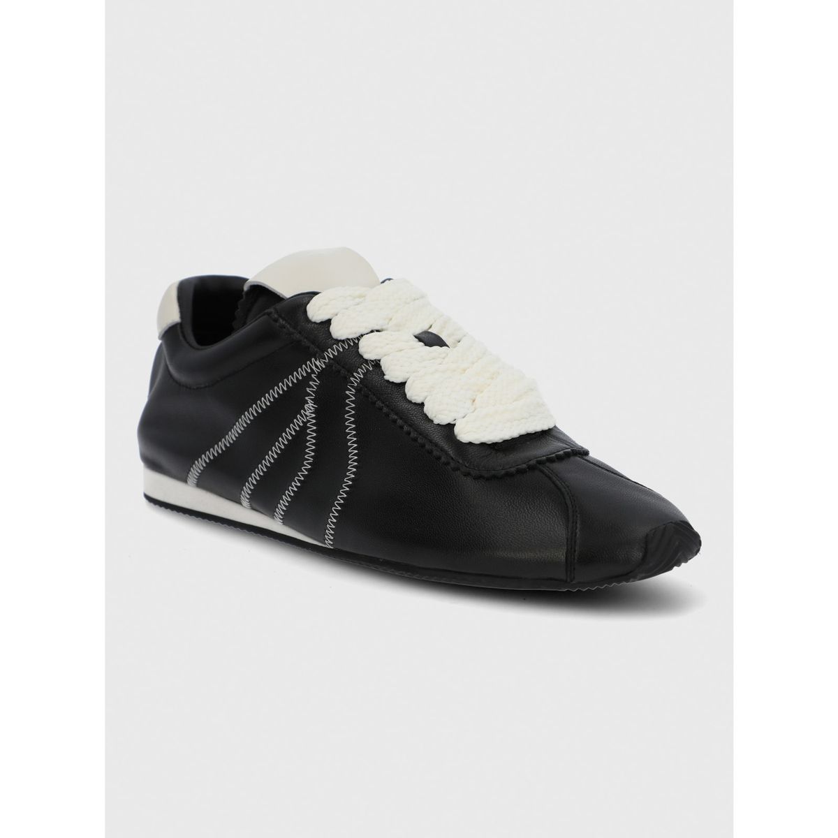 HUSH PUPPIES - Zapatilla Cuero Mujer Bonik Negra HUSH PUPPIES