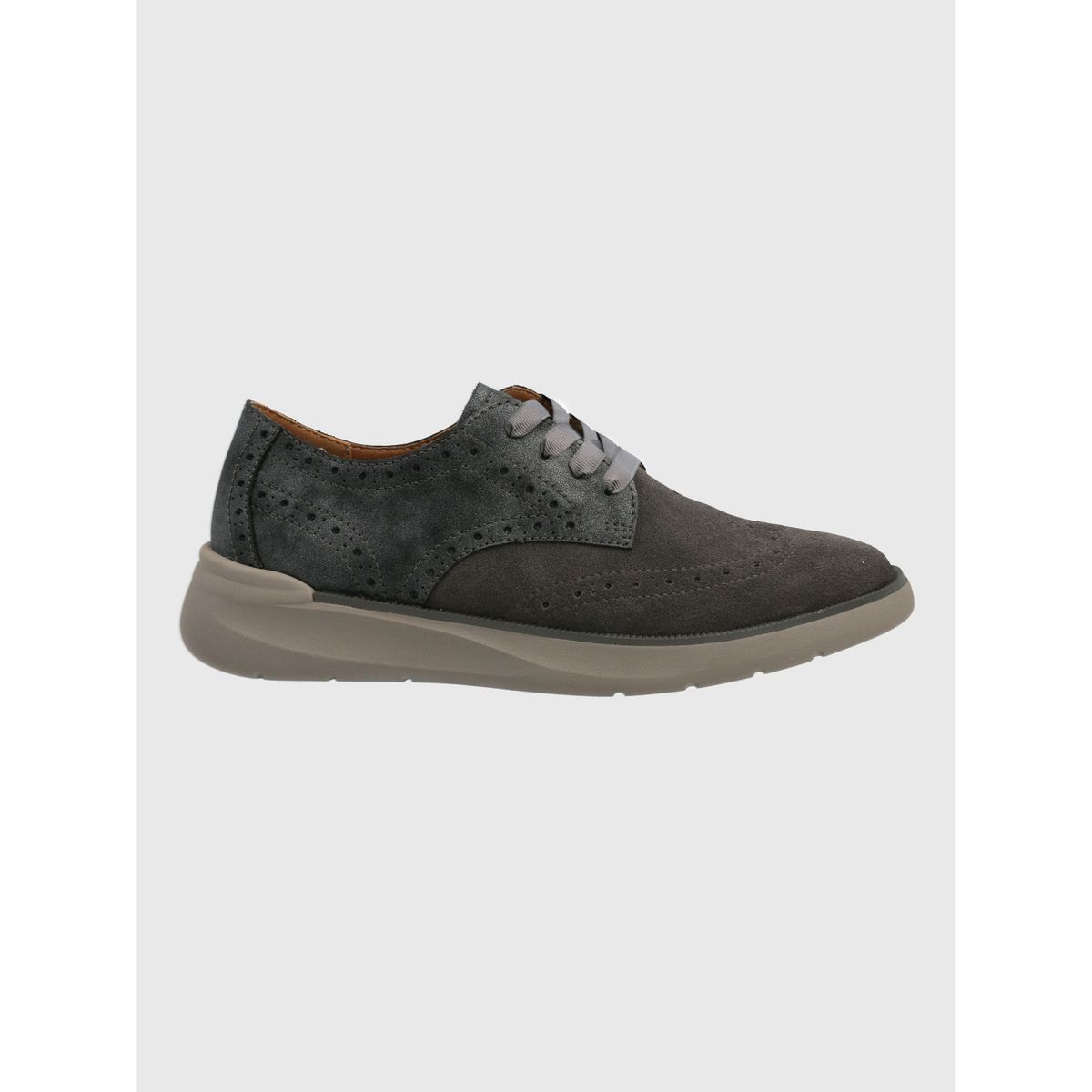 HUSH PUPPIES - Zapatilla Cuero Mujer Bells Gris HUSH PUPPIES