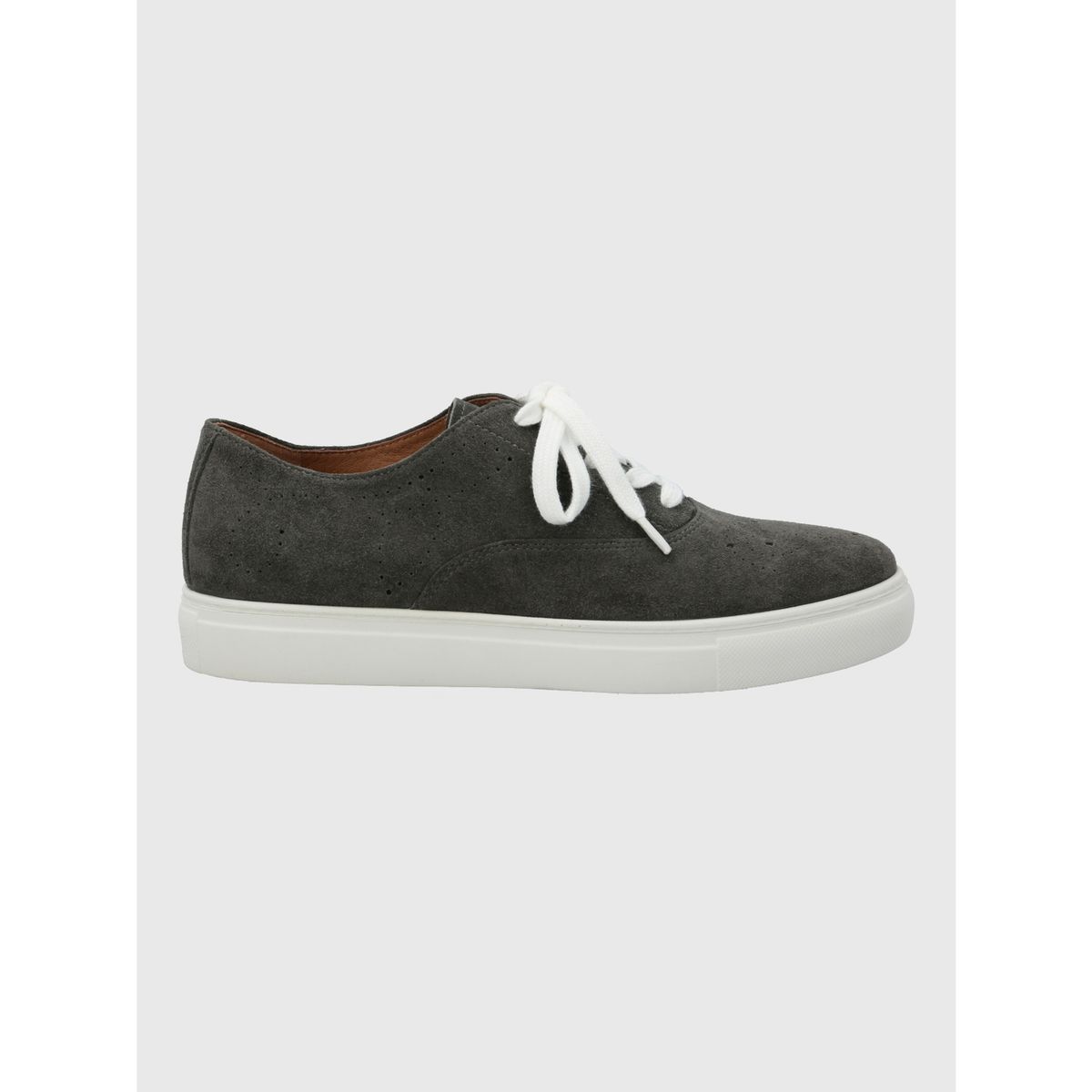 HUSH PUPPIES - Zapatilla Cuero Mujer Wenx Gris HUSH PUPPIES