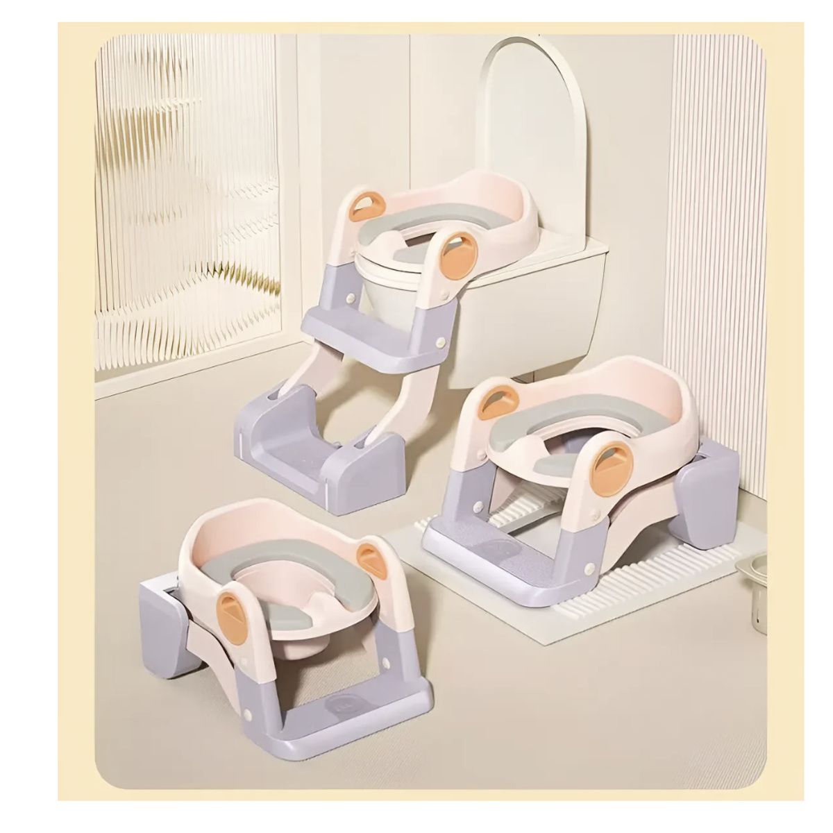 GENERICO - Pelela Asiento Adaptador Escalera Inodoro Wc 3 En1 Niños