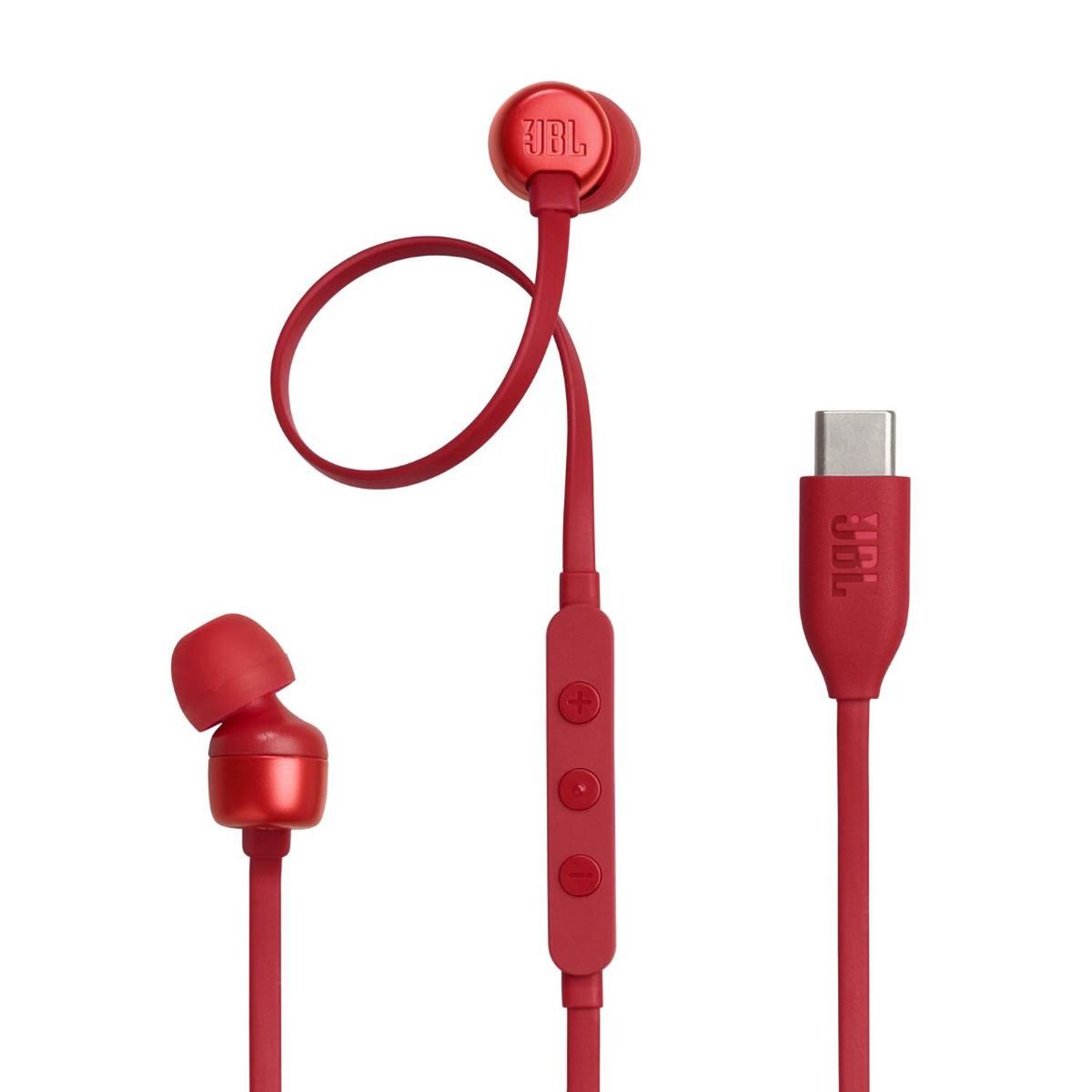 JBL - Audífonos JBL Tune 310C con Cable tipo C Red