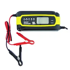 GENERICO - Cargador Batería Inteligente 10A 1224V con Pinzas