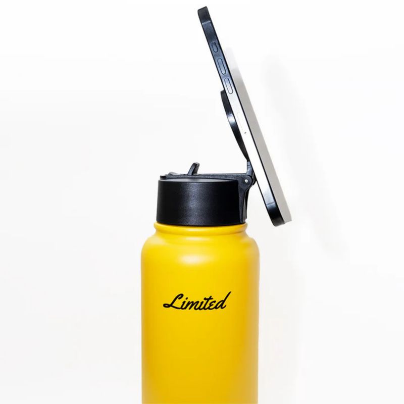 GENERICO - Botella Térmica Yellow Limited Con Soporte Magnético 1000 Ml