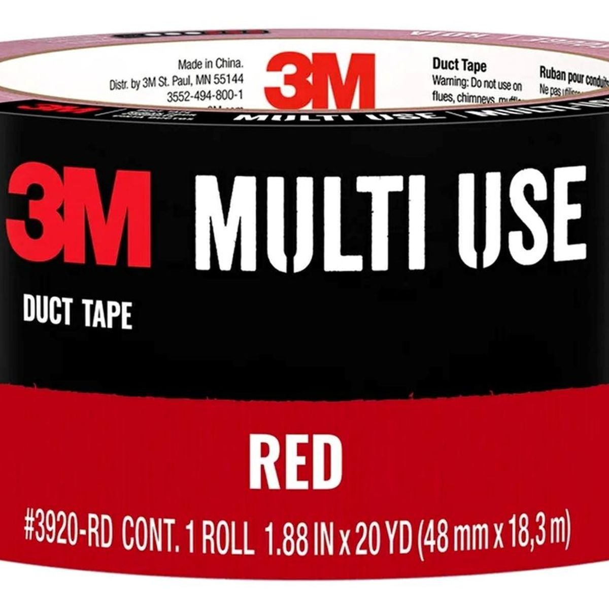 3M - Cinta Multiuso 3920 3m 48mmx182m Color Rojo