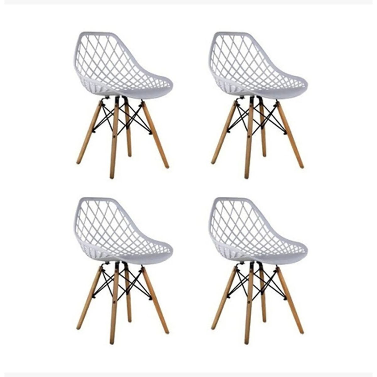 CORI CORI - Pack 4 Sillas Mesh Blanco