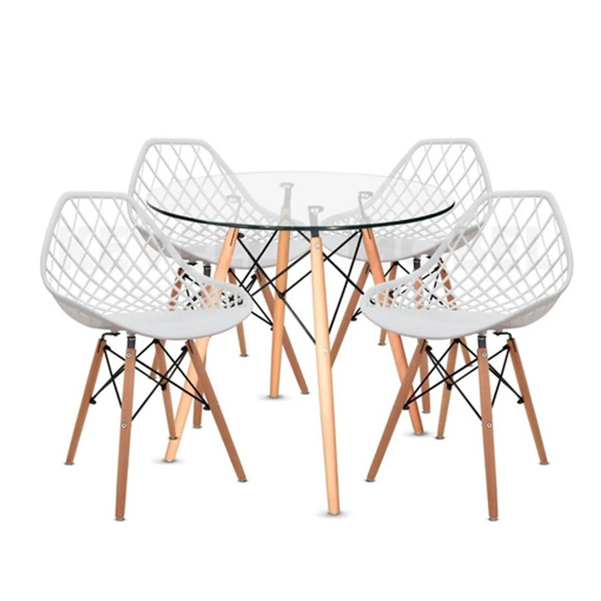 CORI CORI - Pack 4 Sillas Mesh Blanco