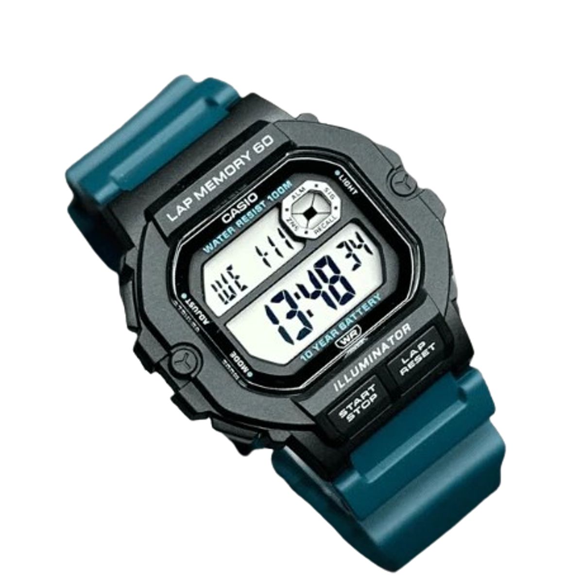 CASIO - RELOJ CASIO WS1400H-3A HOMBRE DEPORTIVO 60 LAP SUMERGIBLE