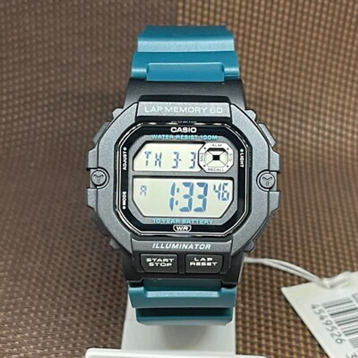 CASIO - RELOJ CASIO WS1400H-3A HOMBRE DEPORTIVO 60 LAP SUMERGIBLE
