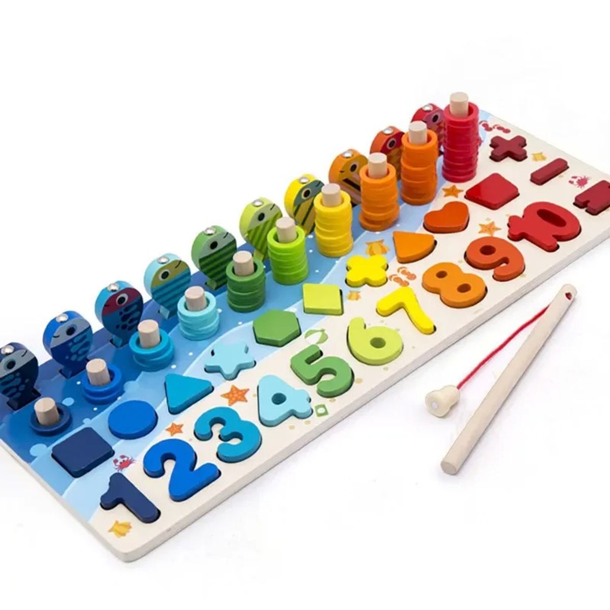 GENERICO - CARTON DE JUEGOS MONTESORI ANIMALES FRUTAS DE PESCA