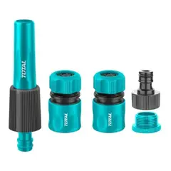 TOTAL - Kit Boquillas Conectores Para Manguera 5 Piezas THHCS05122