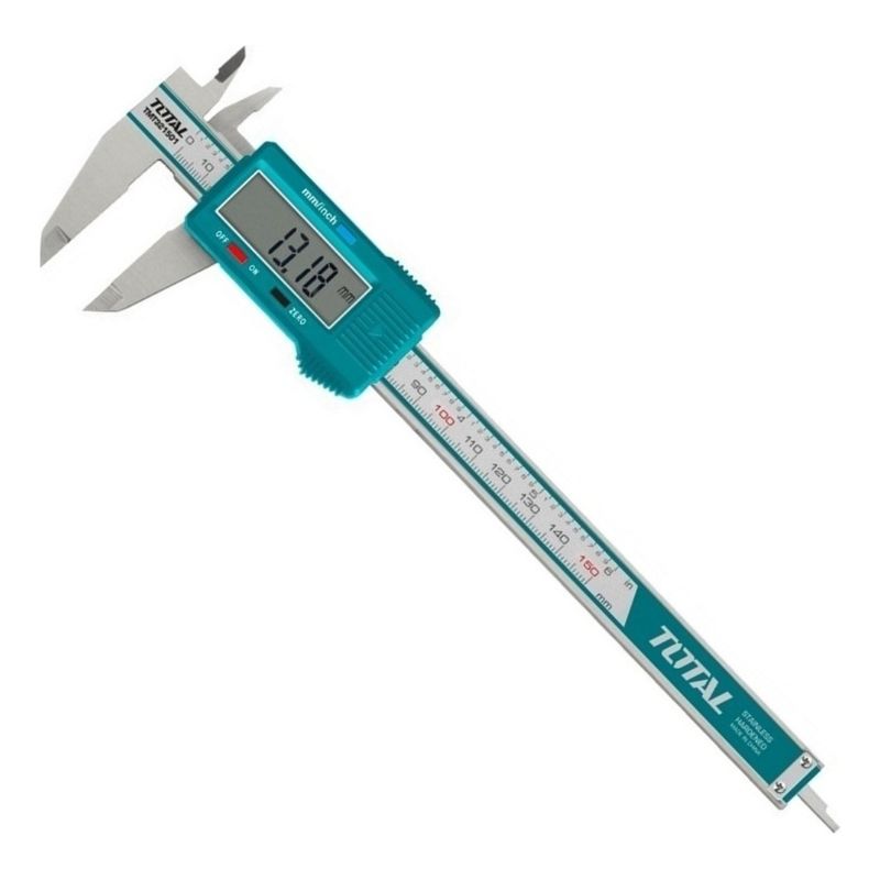 TOTAL - Pie De Metro Calibrador Digital Plastico 6 0-150mm Total  TMT331501