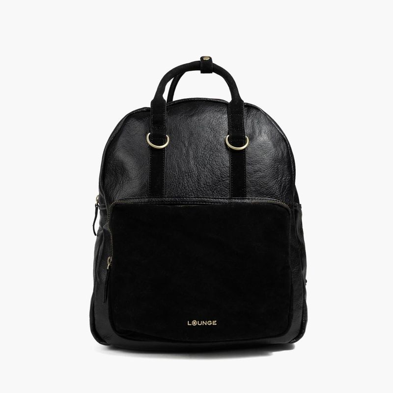 LOUNGE - Mochila Notebook Mujer Detalles Efecto Gamuza 13