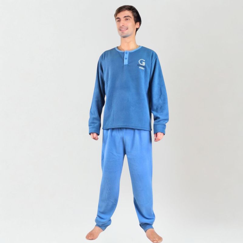 TIOZONEY Pijama Hombre Polar Invierno de Alta Calidad