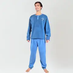 TIOZONEY - Pijama Hombre Polar Invierno de Alta Calidad