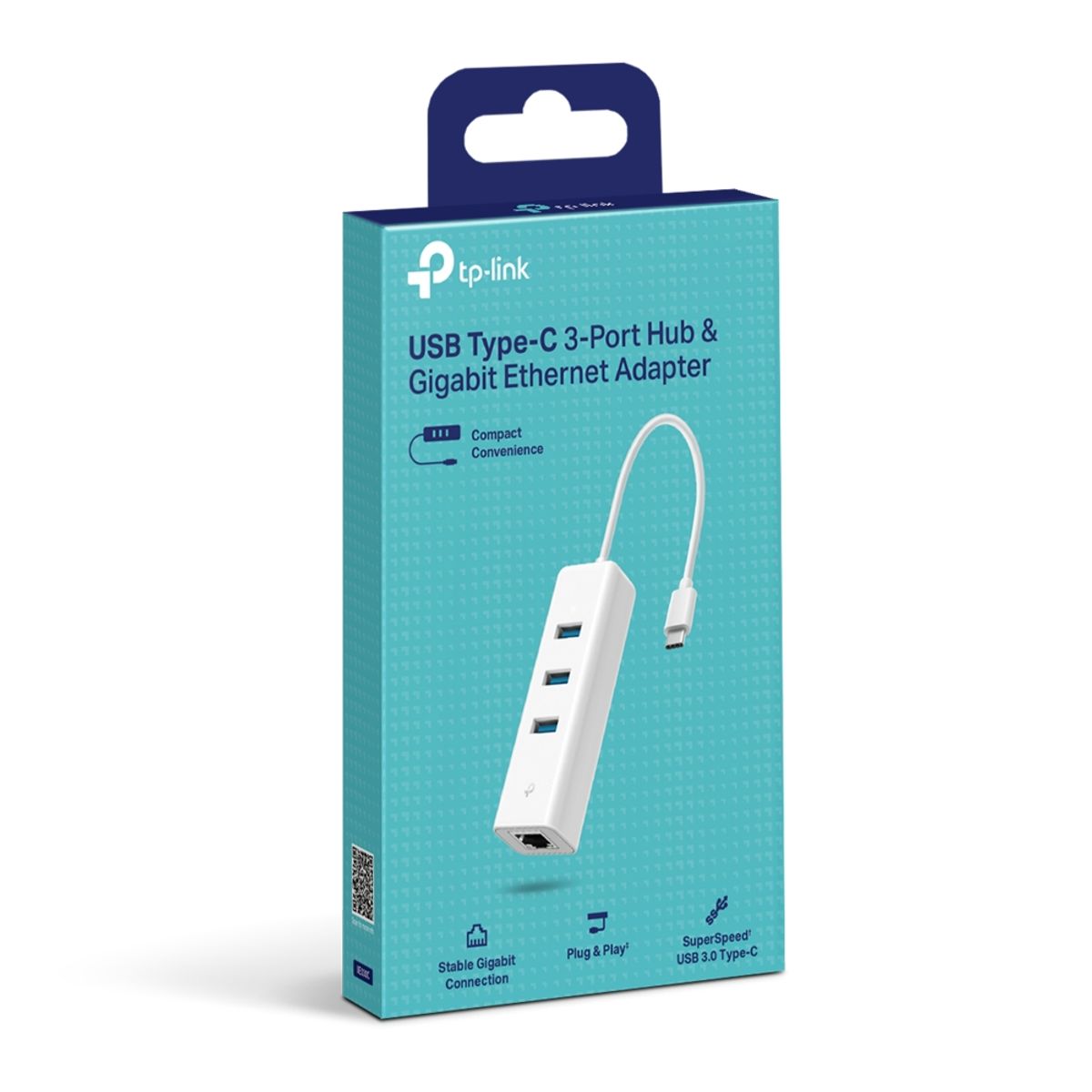 TP LINK - Adaptador Usb C Con Hub 3 Puertos Ethernet Tp-link UE330c
