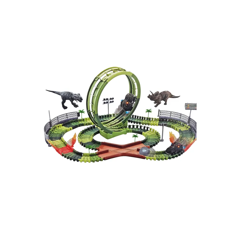 GENERICO - Pista De Dinosaurios Flexible 144 Pieza 360 Rotacion