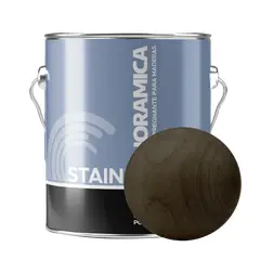 PINTURAS PANORAMICA LTDA - Stain Impregnante Protector para Madera Color Negro Litro