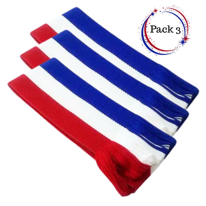 EKOL TACTICA MILITAR - Pack 3 Fajas Tricolor Para Huaso Bailes Típicos Infantil
