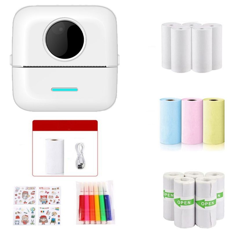 ATURE - Mini Impresora Bluetoo Térmica Portátil + 13 Rollos